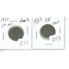 Image 1 : 1922 & 1923 Canadian 5 cents