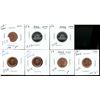 Image 1 : 7 Canadian coins (5) 1 cent, (2) 5 cents BU