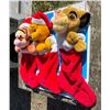Image 2 : 3 Disney Stockings - Tigger, Whinny The Pool, The Lion King - Good Condition