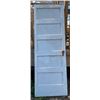 Image 2 : Vintage 5 Panel Door with Hardware - 77.25” x 26.75”