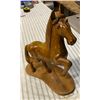 Image 2 : Wooden Bronco Horse 17.5” Tall