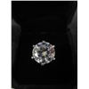 Image 2 : 10.00 CT GRA CERTIFIED ROUND BRILLIANT CUT MOISSANITE VVS D COLOR SET IN 925 SILVER RING