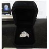 Image 1 : 5.00 CT ROUND BRILLIANT CUT MOISSANITE VVS D COLOR SET IN 6 CLAW HEAD WITH 140 ROUND CUT CUBIC ZIRCO