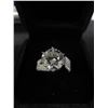 Image 2 : 5.00 CT ROUND BRILLIANT CUT MOISSANITE VVS D COLOR SET IN 6 CLAW HEAD WITH 140 ROUND CUT CUBIC ZIRCO