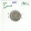 Image 1 : 1941C NFLD Canadian 5 cent silver coin - AU