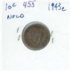 1943C NFLD Canadian silver 10 cent coin - AU