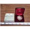 Image 1 : 1981 Canadian "Trans-Canada Railroad" silver proof dollar, in RCM case.
