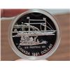 Image 2 : 1991 Canadian "Frontenac" silver proof dollar, in RCM case.