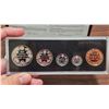 Image 2 : 1908-1998 Canadian 90th anniversary sterling silver .925 proof 5 coin set. In RCM case.