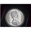 Image 3 : 1976 Canadian "Parliament Library" silver proof dollar, in clamshell case.