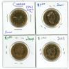 Image 1 : 4x Canadian loonies - 2001-2003