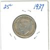 Image 1 : 1937 Canadian silver 25 cent coin