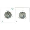 Image 2 : 2x Canadian silver 25 cent coins - 1963-64
