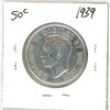 Image 1 : 1939 Canadian silver 50 cent coin