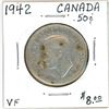 Image 1 : 1942 Canadian silver 50 cent coin