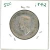 Image 1 : 1942 Canadian silver 50 cent coin