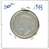 Image 1 : 1943 Canadian silver 50 cent coin