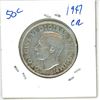 Image 1 : 1947 Canadian silver 50 cent coin