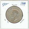 Image 1 : 1949 Canadian silver 50 cent coin