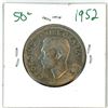 Image 1 : 1952 Canadian silver 50 cent coin