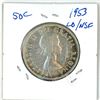 Image 1 : 1953 Canadian silver 50 cent coin