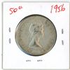 Image 1 : 1956 Canadian silver 50 cent coin