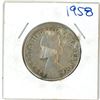 Image 1 : 1958 Canadian silver 50 cent coin