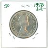 Image 1 : 1958 Canadian silver 50 cent coin