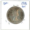 Image 1 : 1958 Canadian silver 50 cent coin