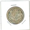 Image 2 : 1958 Canadian silver 50 cent coin