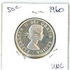 Image 1 : 1960 Canadian silver 50 cent coin