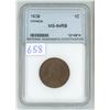 Image 1 : 1909 NNC Graded, Canadian large cent coin - MS-64RB