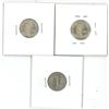 Image 2 : 3x USA silver mercury 10 cent coins - 1935-1936