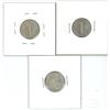Image 2 : 3x USA silver mercury 10 cent coins - 1936 & 1944
