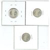 Image 2 : 3x USA silver mercury 10 cent coins - 1942