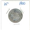 Image 1 : 1900 Canadian silver 25 cent coin - F-VF