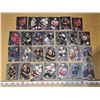 Image 1 : 1996-97 Fleer metal ins "international steel" 1-24 missing #16 + 4 Dbls