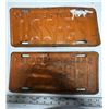 Image 2 : Pair of 1950's Saskatchewan license plate.