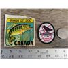 Image 1 : Uranium City Saskatchewan: decal; oval badge; silver anniversary July 1, 1952-1977 coin