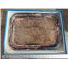 Image 1 : silver plated serving tray in a Birks Jewelers blue box