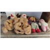 Image 2 : 2 puppet dogs, 1 rabbit, 1 elephant stuffed animals