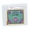 Image 1 : France. Allied Military Currency. 1944 10 Francs. EF with stain.
