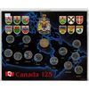 Image 1 : Complete set of Canada 125 25 Cents. Issued in 1992, to celebrate Canada’s 125th Anniversar