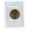 Image 1 : 1910 – 2010 Saskatchewan Roughriders Loonie Dollar. Housed in its original Royal Canadian M