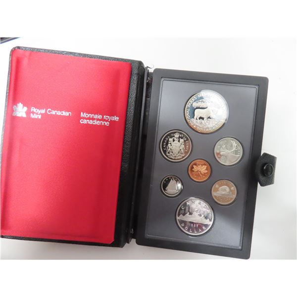 1985 Double Dollar Proof Set. The Silver Dollar commemorates the 100th Anniversary of the National P