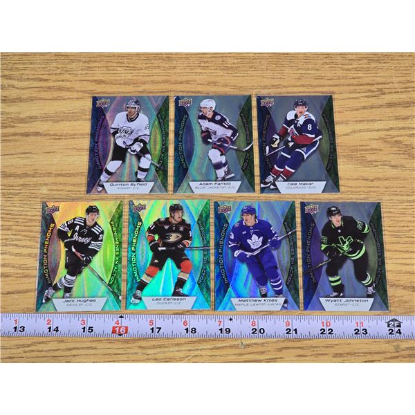 24-'25 Tim Horton's Motion Phenoms #1, 3, 7, 10, 12, 14, 16 - hockey cards