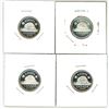 Image 2 : 4x Canadian silver proof 5 cent coins - 1996-98, 2000 - non magnetic