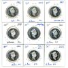Image 1 : 9x Canadian silver proof 50 cent coins - 1x-1998-2008, 1997-98, 2000-03