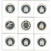 Image 2 : 9x Canadian silver proof 50 cent coins - 1x-1998-2008, 1997-98, 2000-03