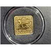 Image 3 : 2006 RCM Canadian 24k gold plated on .925 sterling silver, 3 dollar square beaver coin, in case